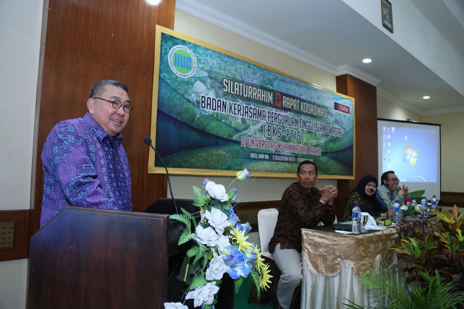 Gubernur Bengkulu Dr. H. Riduan Mukti , saat menyampaikan materi. (Rino/Humas)  DALAM rangka